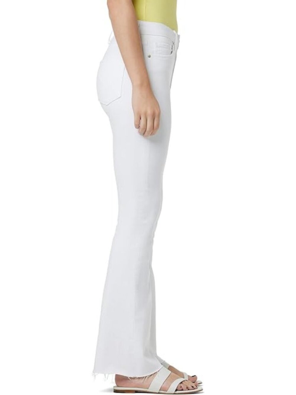 Hudson Women's Holly High-Rise Flare Barefoot White Size 25 New With Tag - Picture 2 of 8